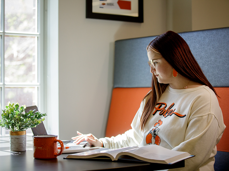 Student on computer Student on computer