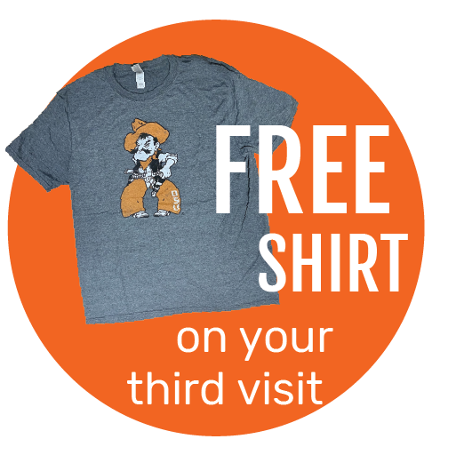 Free shirt on your third visit Free shirt on your third visit